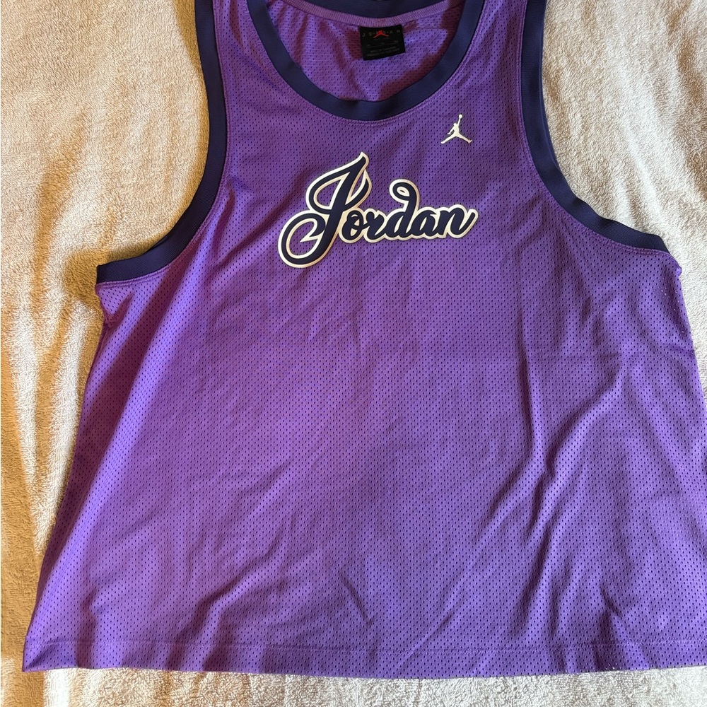 Jordan Purple Mesh Tank